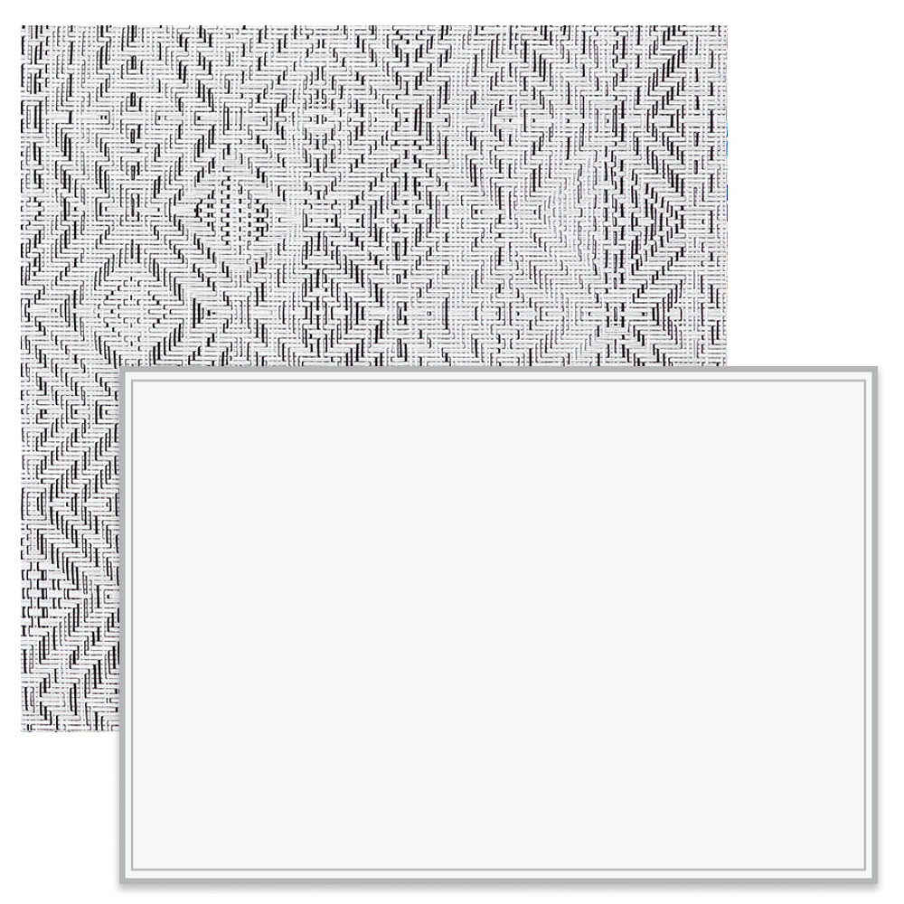 Mosaic フロアマット White/Black 183×269［取寄せ商品］