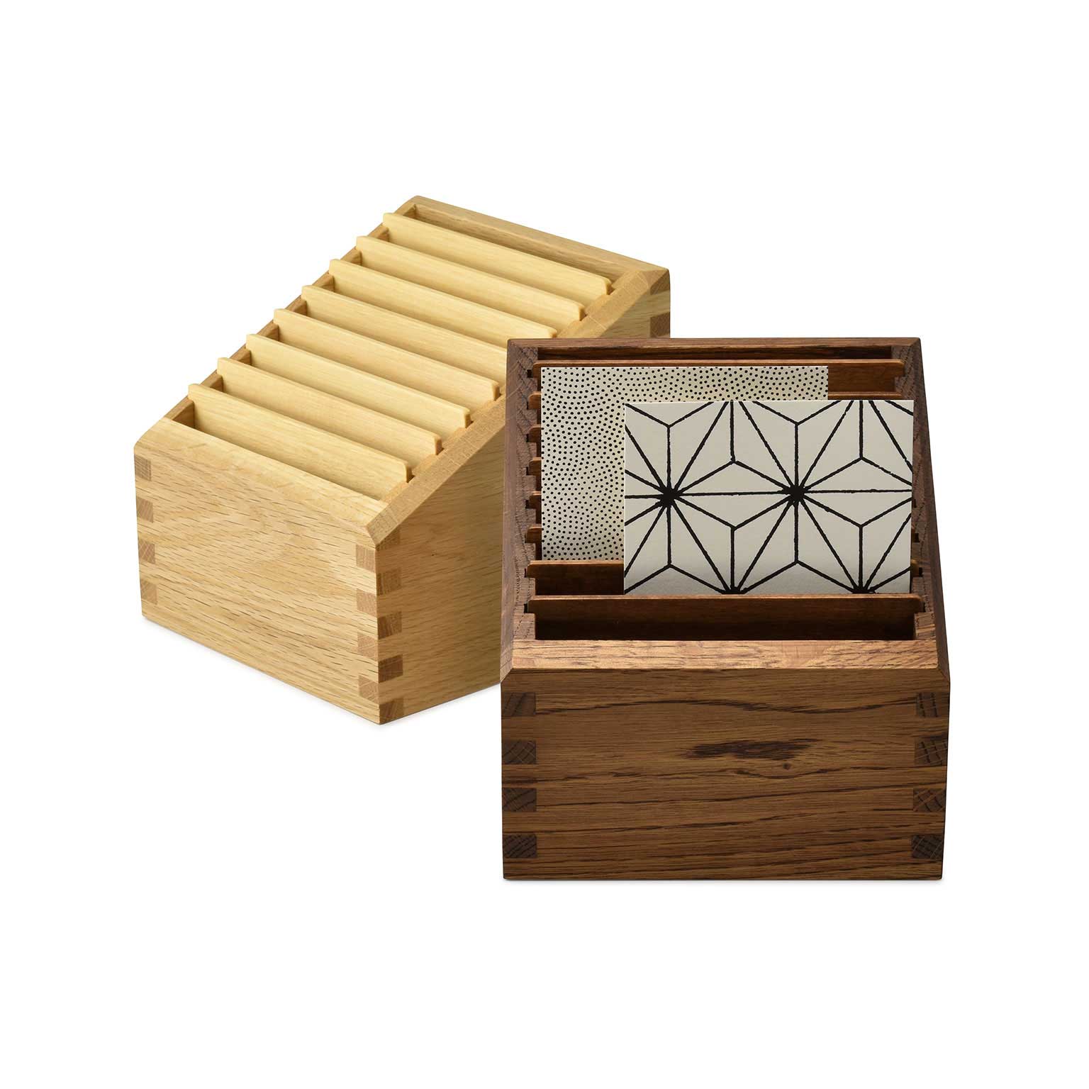 オークヴィレッジ 木製 仕切り付き収納箱 ステップアップボックス