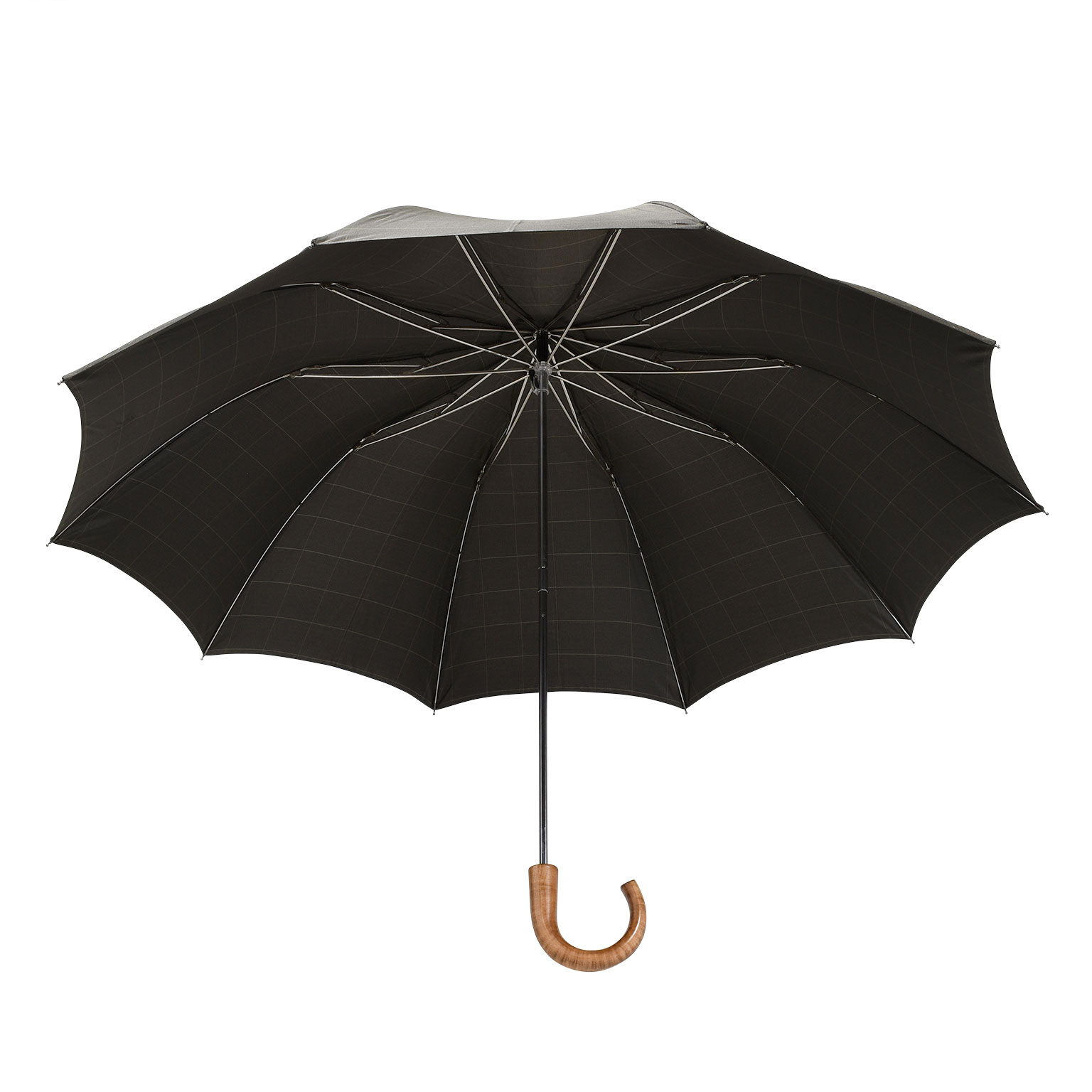 折りたたみ傘 晴雨兼用 メープル/プリンスオブウェールズチェックブラウン
